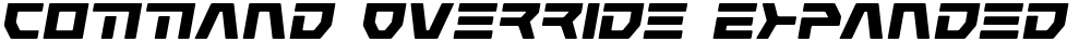 Command Override Expanded Italic