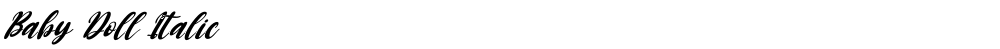 Baby Doll Italic