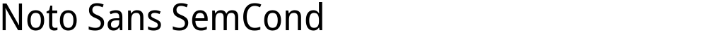 Noto Sans SemCond