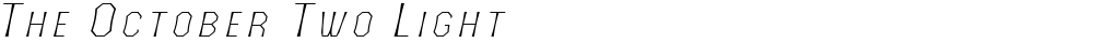 The October Two Light