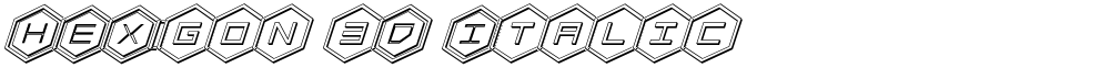HEX:gon 3D Italic
