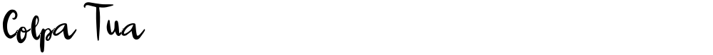 Colpa Tua