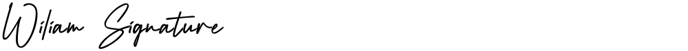 Wiliam Signature