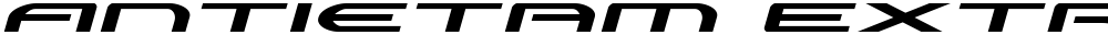 Antietam Extra-Expanded Italic