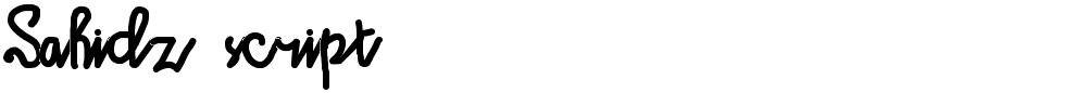 Sahidz script