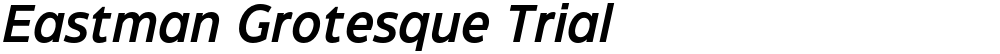 Eastman Grotesque Trial