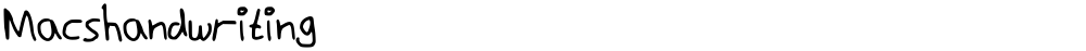 Macshandwriting