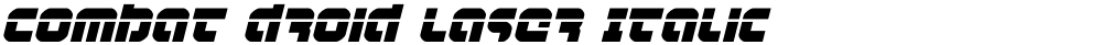 Combat Droid Laser Italic