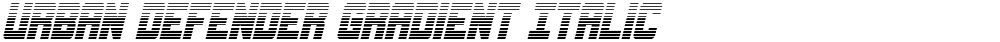 Urban Defender Gradient Italic