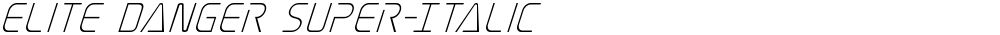 Elite Danger Super-Italic