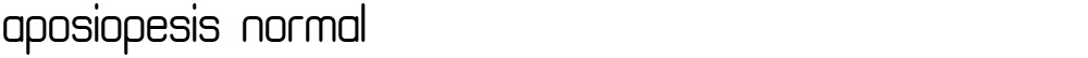 aposiopesis normal