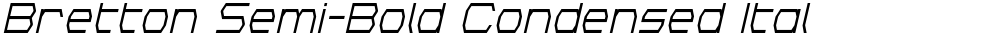Bretton Semi-Bold Condensed Italic