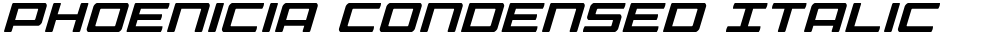 Phoenicia Condensed Italic