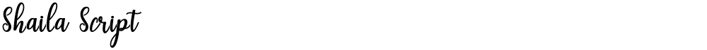 Shaila Script