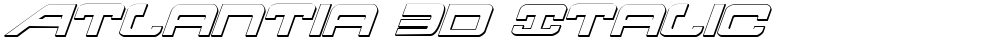 Atlantia 3D Italic