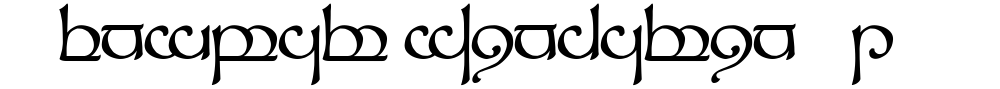Tengwar Sindarin-1