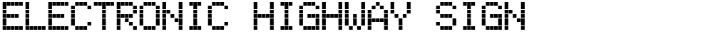Electronic Highway Sign