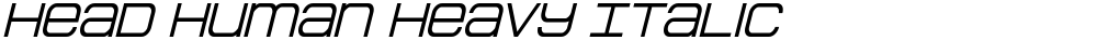 Head Human Heavy Italic