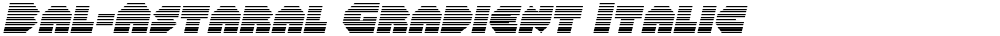 Bal-Astaral Gradient Italic