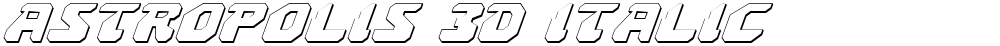 Astropolis 3D Italic