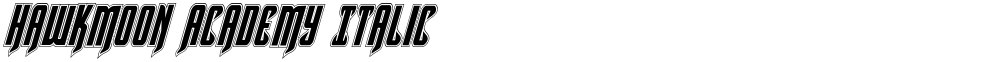 Hawkmoon Academy Italic