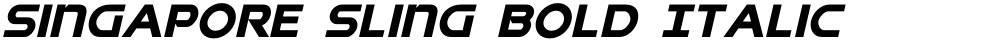 Singapore Sling Bold Italic