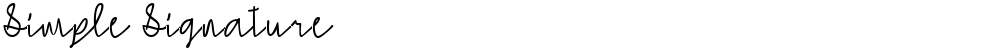 Simple Signature