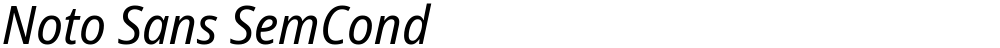 Noto Sans SemCond