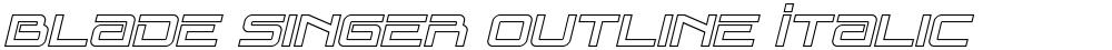 Blade Singer Outline Italic