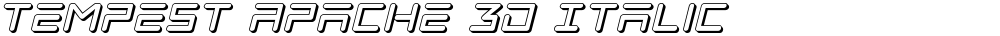 Tempest Apache 3D Italic