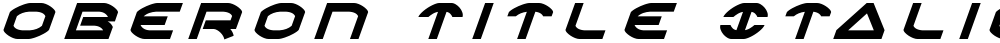 Oberon Title Italic