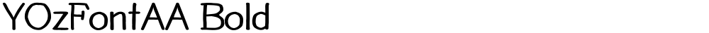 YOzFontAA Bold