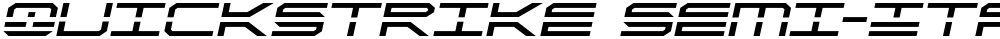 QuickStrike Semi-Italic