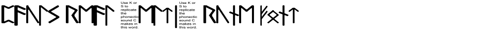 Pauls Real Celtic Rune Font
