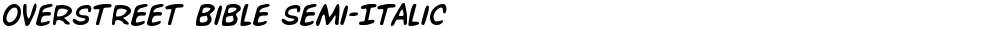 Overstreet Bible Semi-Italic