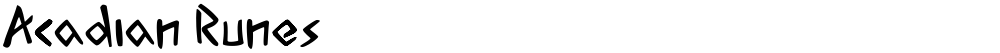 Acadian Runes