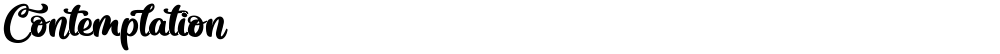 Contemplation