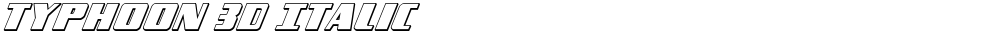Typhoon 3D Italic