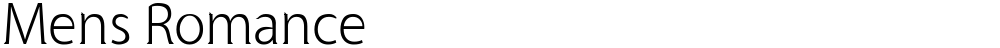 Mens Romance