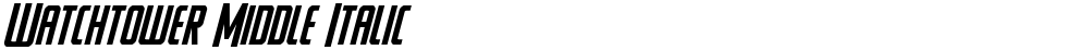 Watchtower Middle Italic