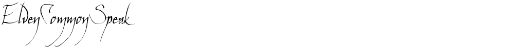 ElvenCommonSpeak