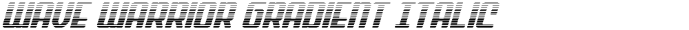 Wave Warrior Gradient Italic