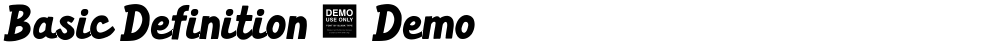 Basic Definition - Demo