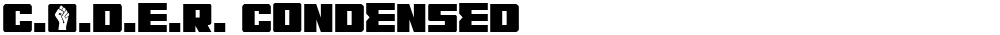 C.O.D.E.R. Condensed