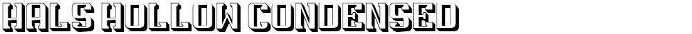Hals Hollow Condensed