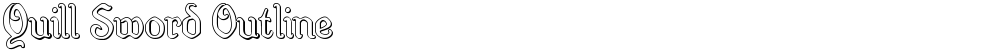 Quill Sword Outline