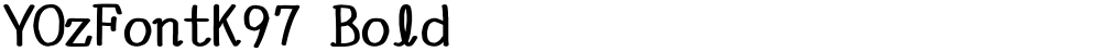 YOzFontK97 Bold