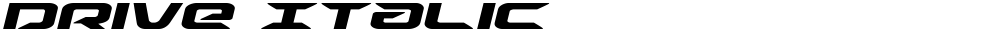 Drive Italic