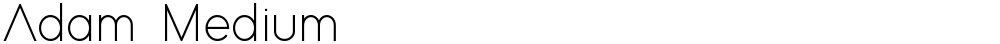 Adam Medium