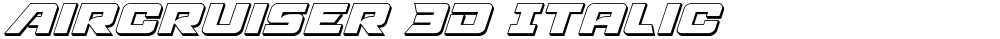 Aircruiser 3D Italic